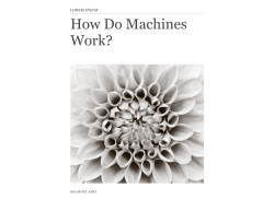 How Do Machines Work?