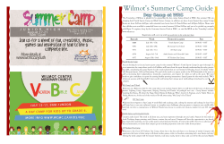 Wilmot`s Summer Camp Guide 2015