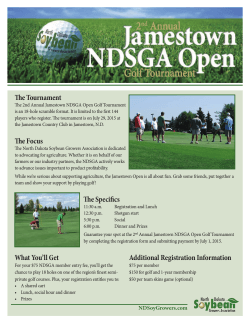 Jamestown Golf Tournament Sign Up 2015.indd
