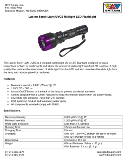 Labino Torch Light UVG3 Midlight LED Flashlight