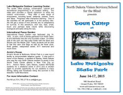 Teen Camp Brochure - North Dakota Vision Services/School for the