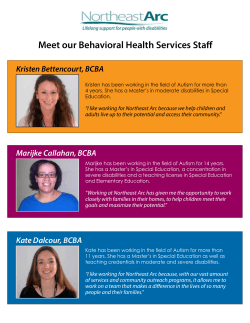 Meet our Behavioral Health Services Staff