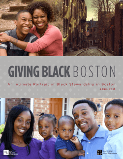 Giving Black Boston - New England Blacks in Philanthropy