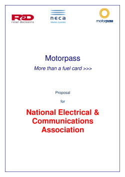 Motorpass Offer for NECA Members