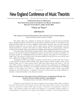 Conference Abstracts - New England Conference of Music Theorists