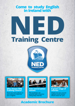 Brochure - NED Training Centre