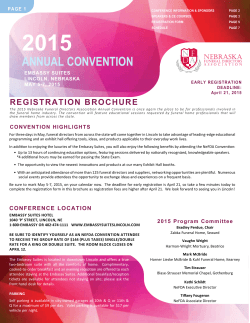 annual convention 2015 - Nebraska Funeral Directors Association