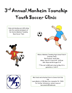 3rd Annual Manheim Township Youth Soccer Clinic