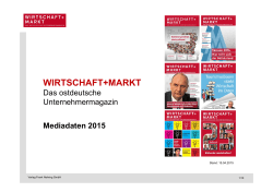 Mediadaten 2015 - Verlag Frank Nehring