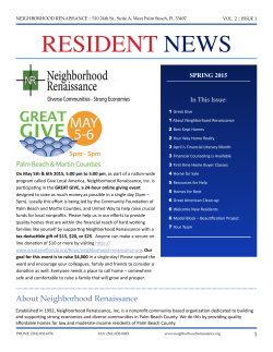 VOl 2: ISSUE 1 - Neighborhood Renaissance