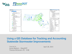 Using a GIS Database for Tracking and Accounting