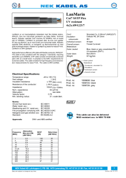 LanMarin Cat7 S/STP Flexible UV-resistant, low