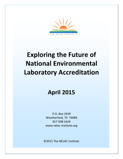 Exploring the Future of National Environmental Laboratory