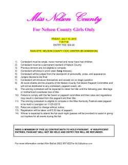 Miss Nelson County - Nelson County Fair