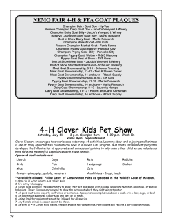 4-H Clover Kids Pet Show