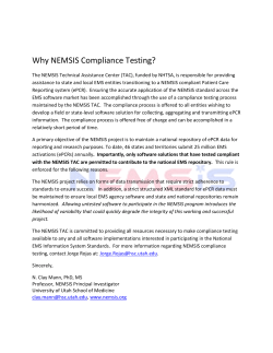 Why NEMSIS Compliance Testing?