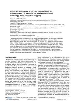 Grain size dependence of the twin length fraction in nanocrystalline