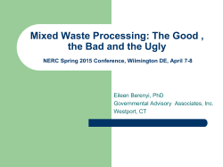 Mixed Waste Processing_The Good, the Bad, and the Ugly