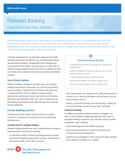 Platinum Banking - Bank of Montreal