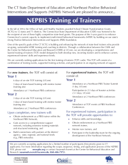NEPBIS Training of Trainers - ne