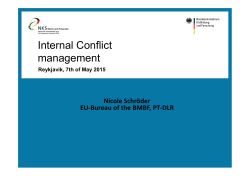 Internal Conflict management