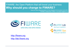 Why should you change to FIWARE?