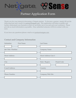 Partner Application Form