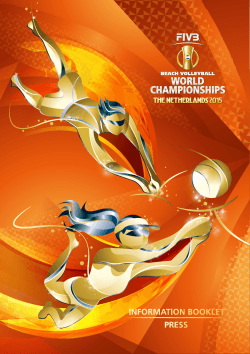 Media Information - FIVB Beach Volleyball World Championship The