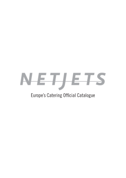 print - The NetJets Official Catering Catalogue