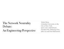 ISPs - Stanford University Networking Seminar
