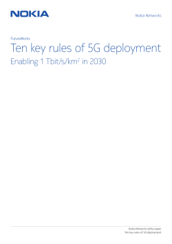 Ten key rules of 5G deployment