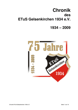 Chronik als PDF - ETuS Gelsenkirchen 1934 eV
