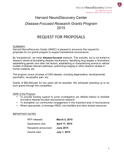 150305_FINAL RFA Disease Focused Research Grants