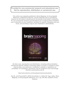 This article was originally published in Brain Mapping: An