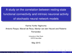 A study on the correlation between resting-state