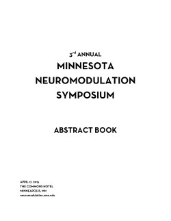 Abstract Book - Neuromodulation Symposium