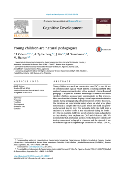 Calero et al. - 2015 - Young children are natural pedagogues