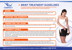 BRIEF TREATMENT GUIDELINES