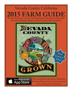 2015 Nevada County Grown Farm Guide