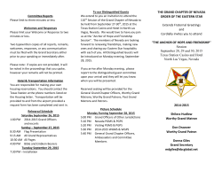 Information Flyer - Nevada Grand Chapter