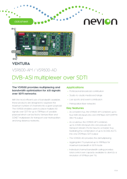 DVB-ASI multiplexer over SDTI