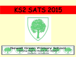 KS2 SATS 2015 - Newall Green Primary School
