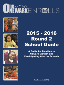 One Newark Enrolls School Guide