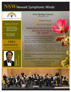 2014 Spring Concert - Newark Symphonic Winds