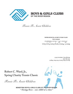 Tennis To Assist Children - Boys & Girls Clubs of the River Region