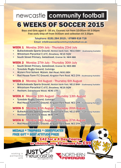 ju t ju t 6 weeks of soccer 2015 - newcastlecommunityfootball.co.uk