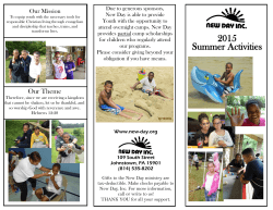 2015 Summer Activities