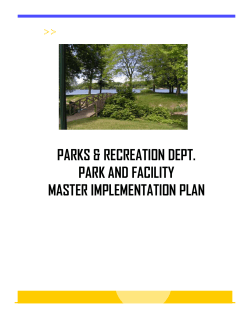 parks & recreation dept. park and facility master