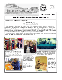 May/June 2015 Newsletter - New Fairfield Senior Center