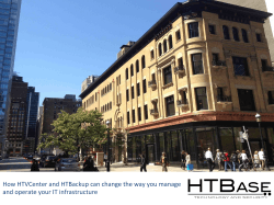 How HTVCenter and HTBackup can change the way you